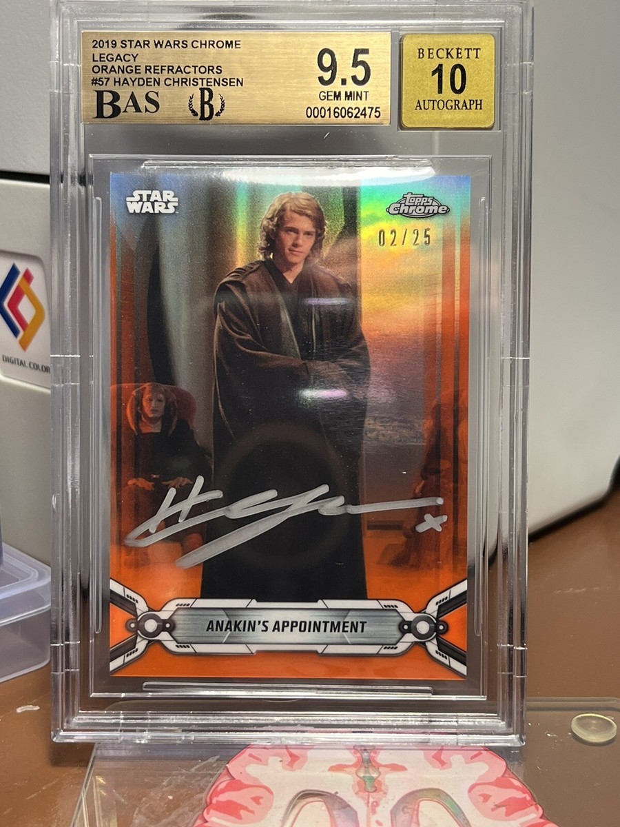 Topps Star Wars Autograph Chrome Legacy Hayden As Anakin Skywalker 