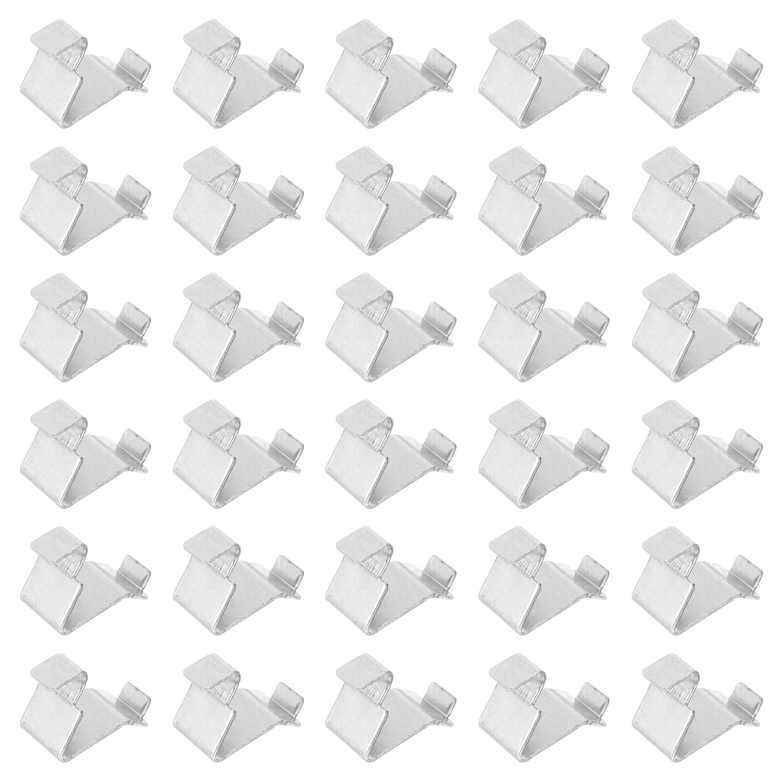 36-Piece Steel Adjustable Cabinet Shelf Clips in Silver-image