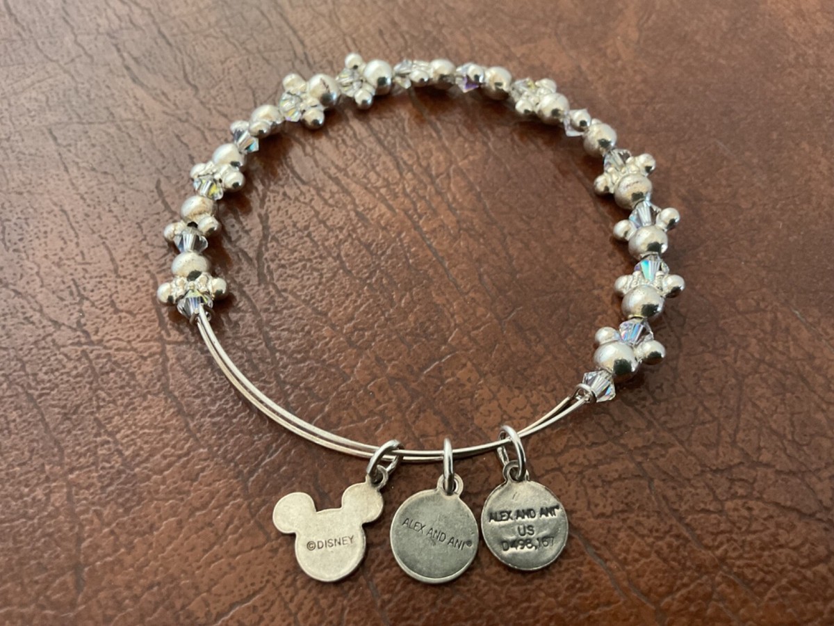 DISNEY PARKS MICKEY/MINNIE MOUSE Alex Ani Bracelet ✿ Icon Beads