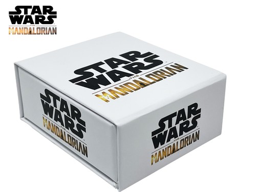 Offizieller Star Wars Mandalorianer Helm EDELSTAHL 3D Anhänger Halskette, 22 cm - Bild 7 von 7