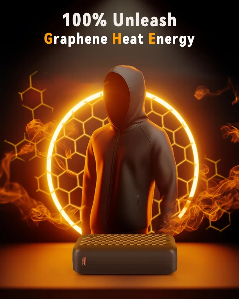 Power Bank 12V 18400mAh High Capacity Battery Bank USB DC Type-C Output,Type-...
