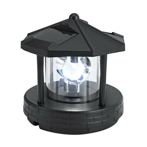 Solar-Leuchtturm, LED-rotierender Leuchtturm, 360 Grad drehbare Solarlampe DHL - Bild 1 von 12