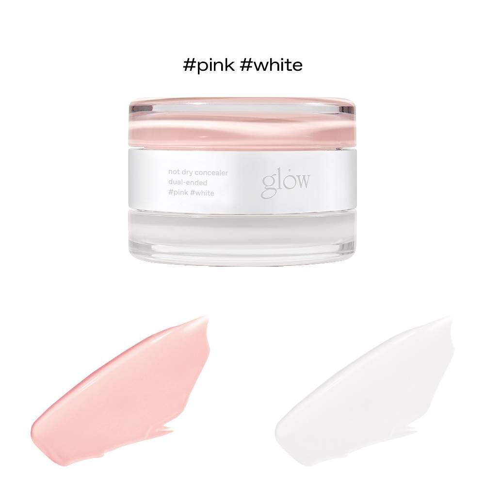 СИЯЮЩИЙ, не высыхающий консилер с двойным покрытием, 10 г #Розовый #Белый