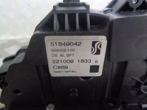 2007 FIAT PUNTO 3DR PASSENGER SIDE FRONT DOOR LOCK 51849042 - Picture 2 of 7