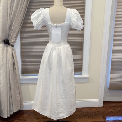 NWT Sleeper Belle Linen Smocked Dress | eBay