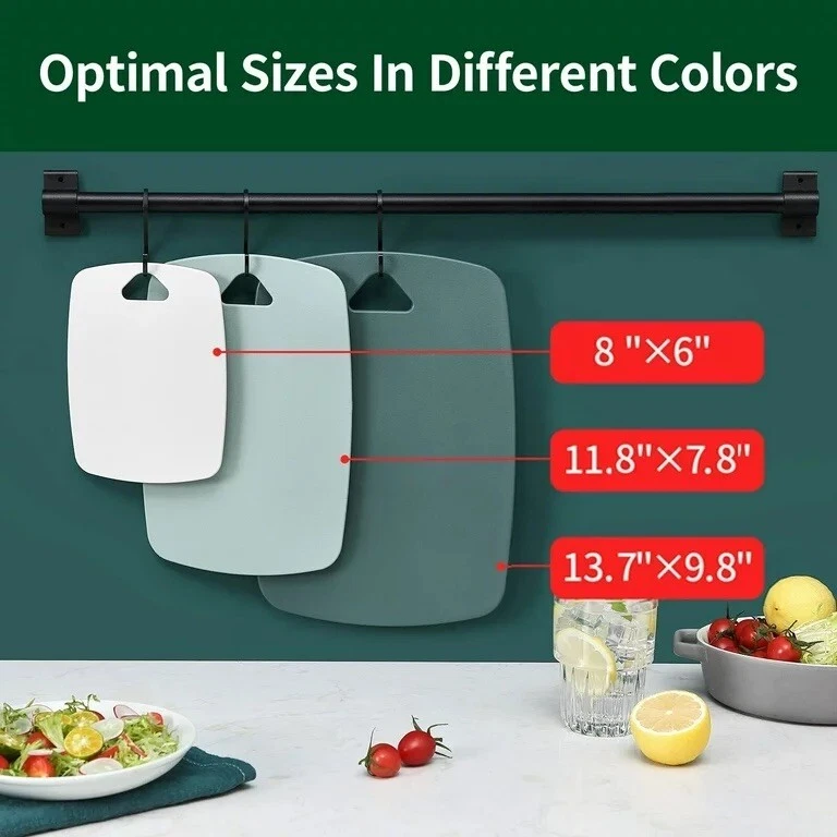 Tablas De Cortar Plásticas Para Cocina. Tablas Para Cortar Set De 3 Multicolor. - Image 4 of 4