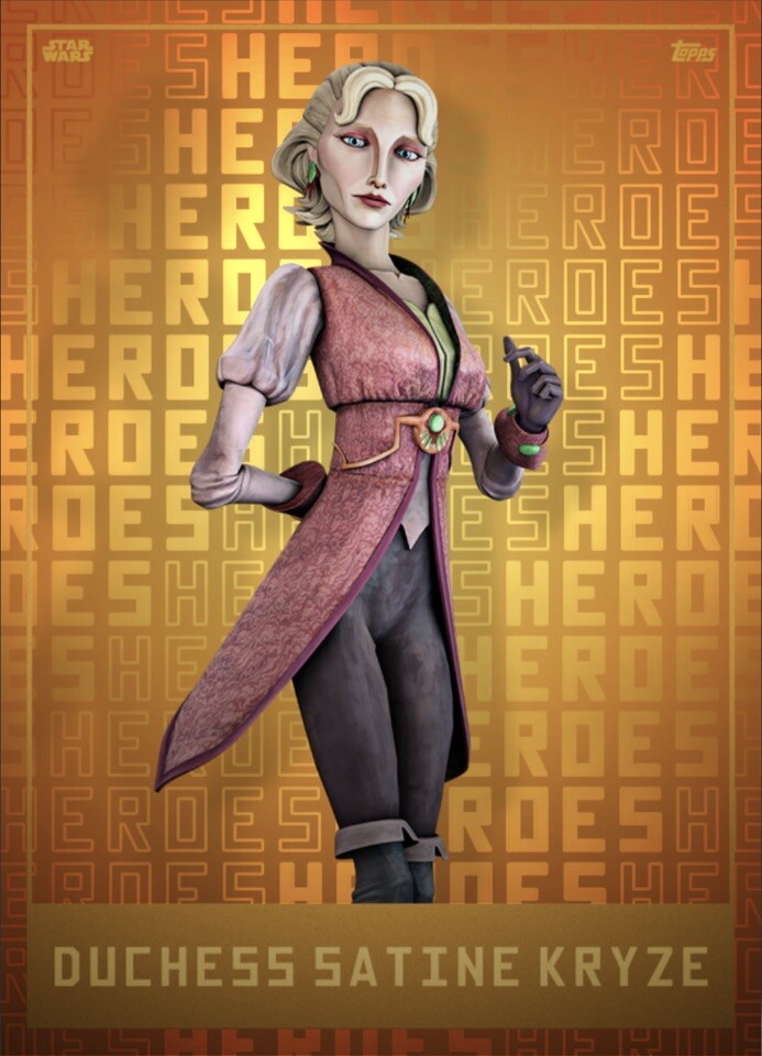 スターウォーズカード Star Wars Card Trader 2024 Heroes S1 - Duchess Satine Kryze Orange
