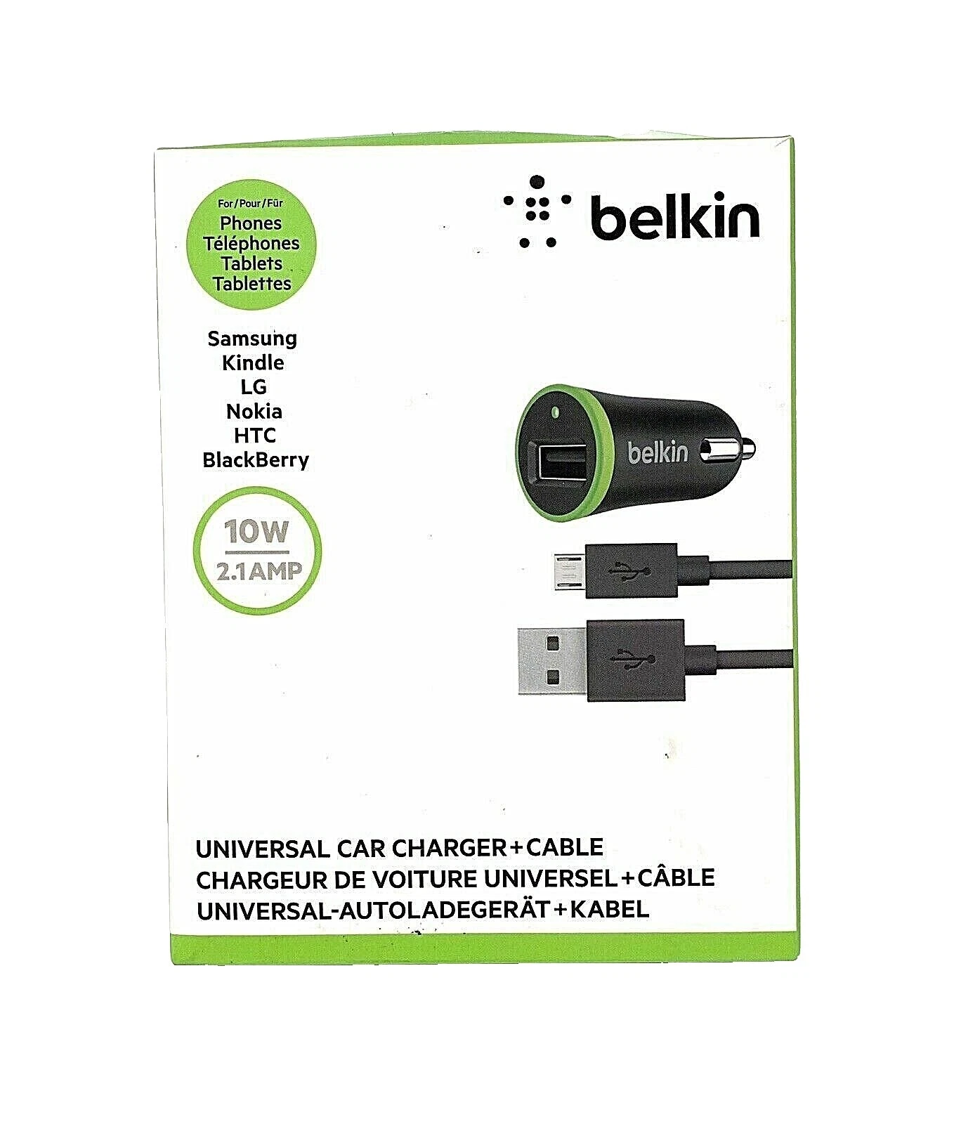 Teléfono celular Belkin Cargadores de Coche para Apple Universal