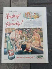 Keep Cool! Fresh up with Seven-Up Sign