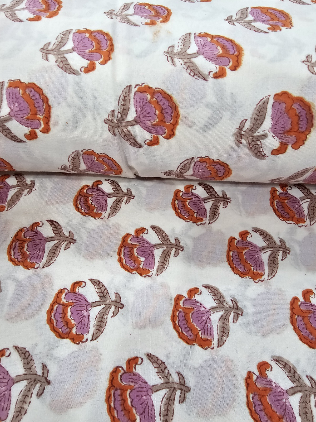 Soft Premium Indian Handblock Cotton Fabric – Versatile & Durable