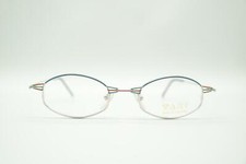 Vintage Taxi M-18 Silver Green Copper Oval Glasses Eyeglass Frame NOS