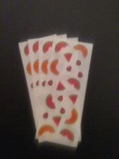 Creative Memories  Lot of Four Studio Stickers  2" x 5"  Melon Slices