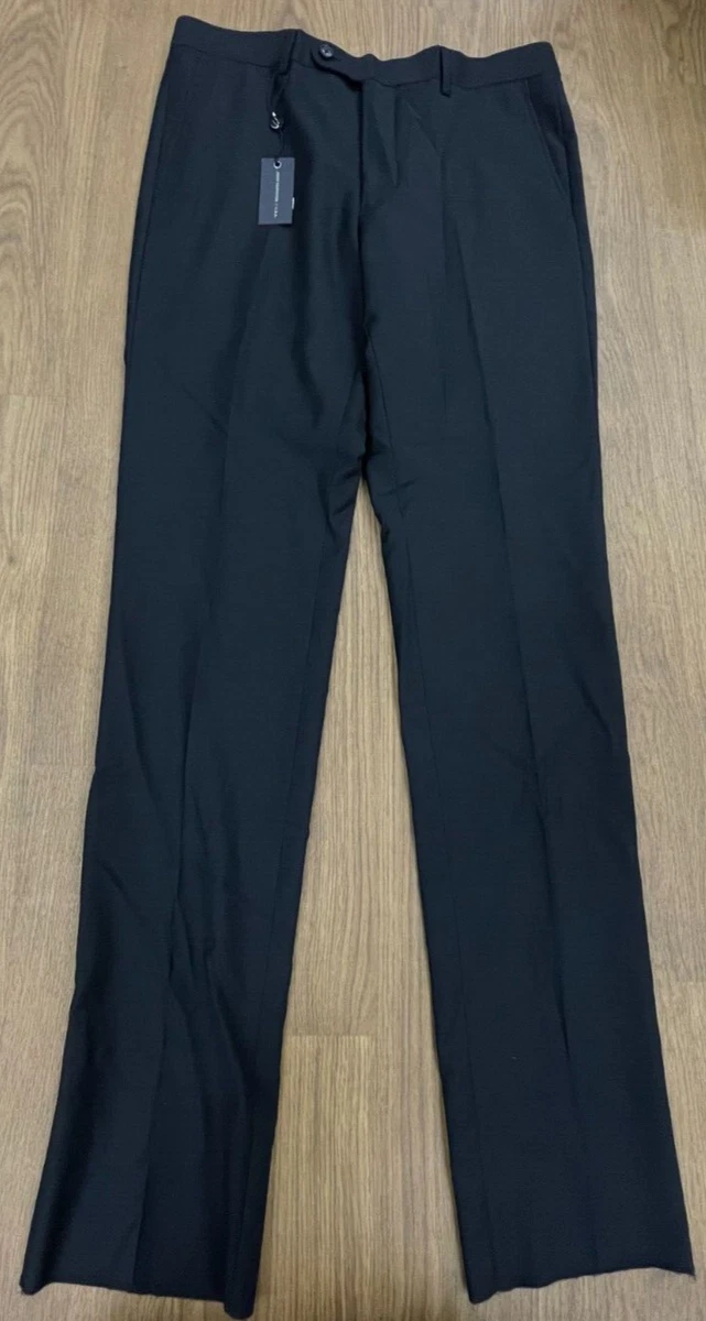 Pantalon Slim Homme JOHN VARVATOS Mercer - Taille US 34 (33" D'entrejambe), Noir, Neuf Avec étiquettes
