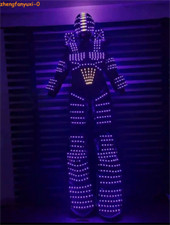 LED Robot Colors Change Suit Clothes Dance Party Luminous Costume Remote Control