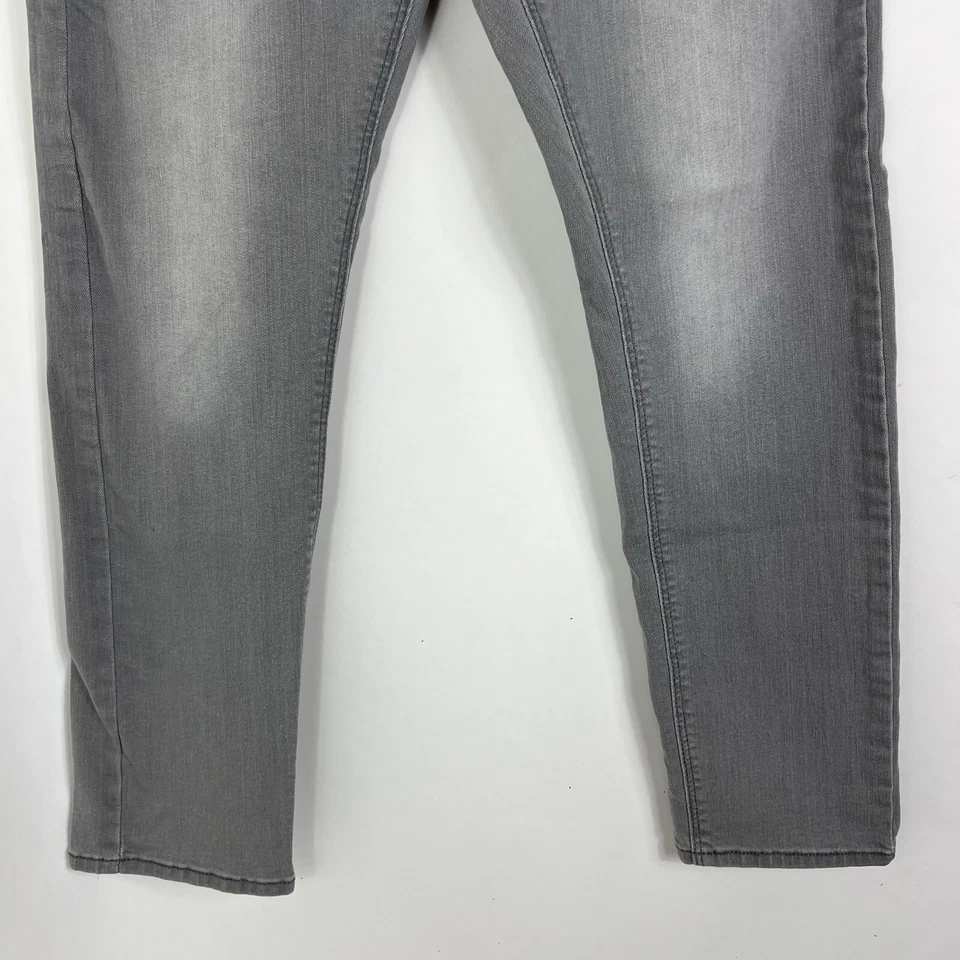 Levi's джинсы девочки молодежи 16 сужающийся средний подъем серый джинсовой ткани эластичной повседневный - Изображение 3 из 4