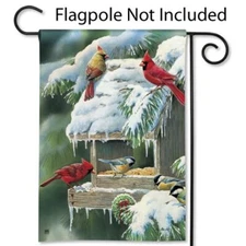 Breeze Art Premium Standard Flag, WINTER FEEDER 28x40, New in Package