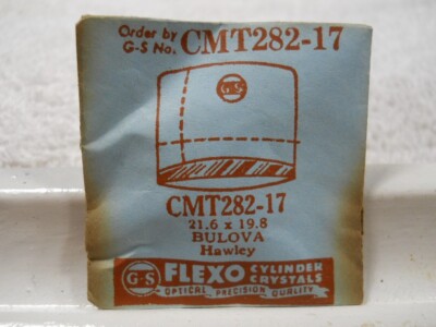 GS CMT282-17 Watch Crystal Fit Bulova Hawley - 21.6 x 19.8 mm Replacement Repair
