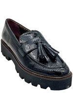 Franco Sarto Women's Balinna Tassel Loafers Black Patent