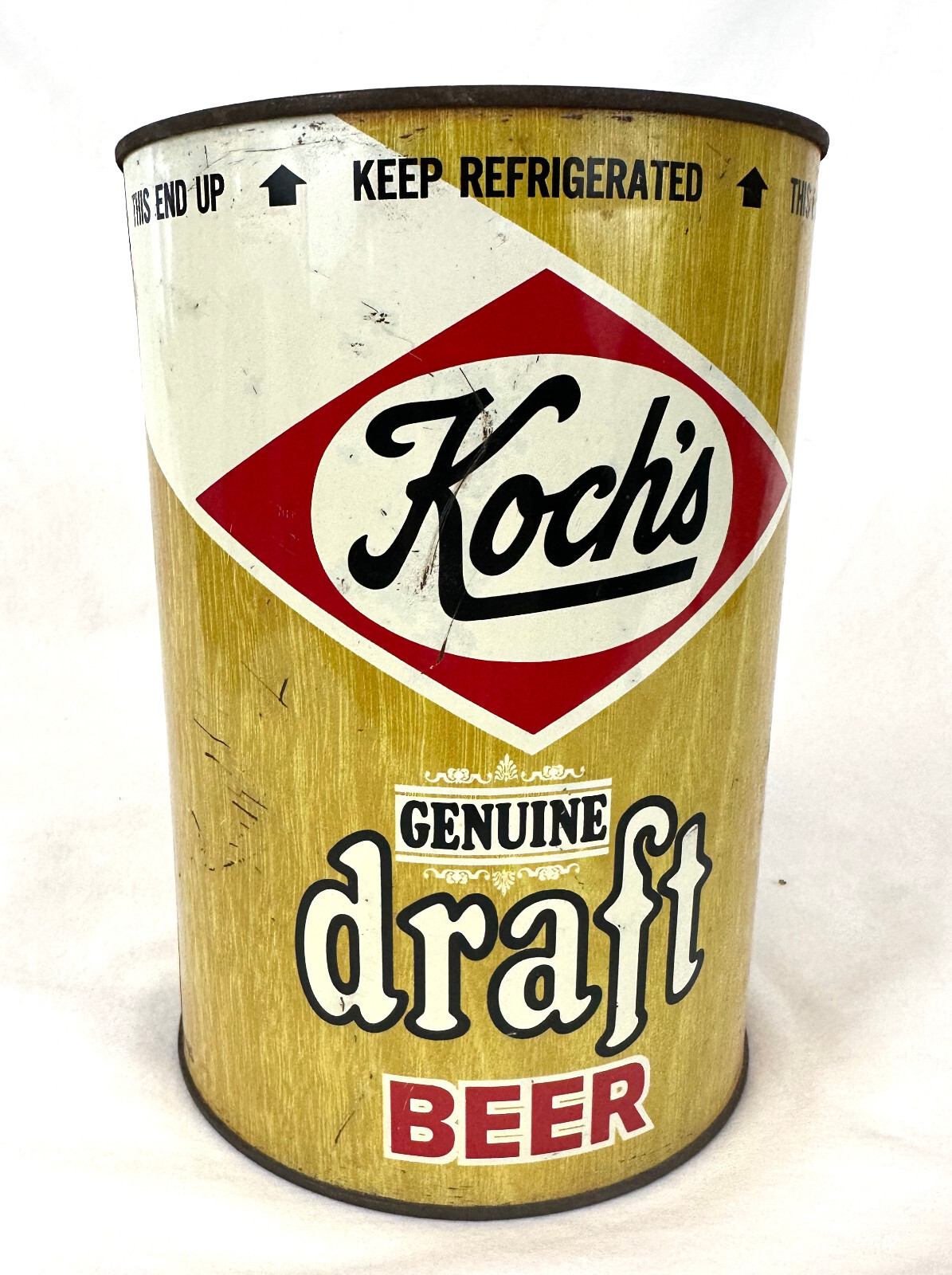Koch's One Gallon Genuine Draft Beer Can & Original Foam Cooler