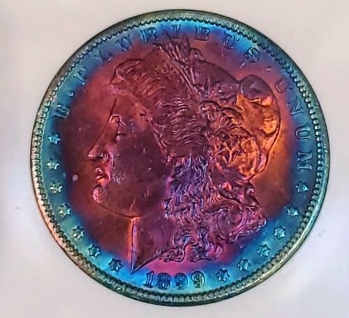 1899-O Morgan Silver Dollar PC MS!!66 Beautiful Color