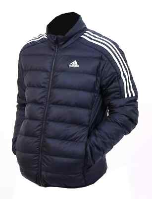 Adidas Essentials Down Insulated Puffer Jacket Men's Navy Blue Coat GH4594 - L