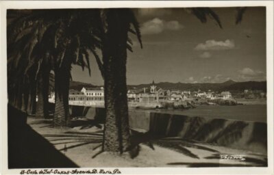Old postcard AK LISBON - Cascais Costa do Sol Avenida D. Maria Pia PORTUGAL (760594)