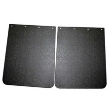 Pair Universal Heavy Duty Mud Flaps 24" x 30" Polymer for Semi 24"x30" Black
