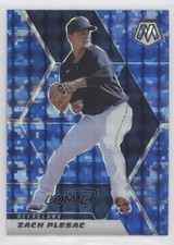 2021 Panini Mosaic Blue Camo Mosaic Prizm Zach Plesac #105 0ed