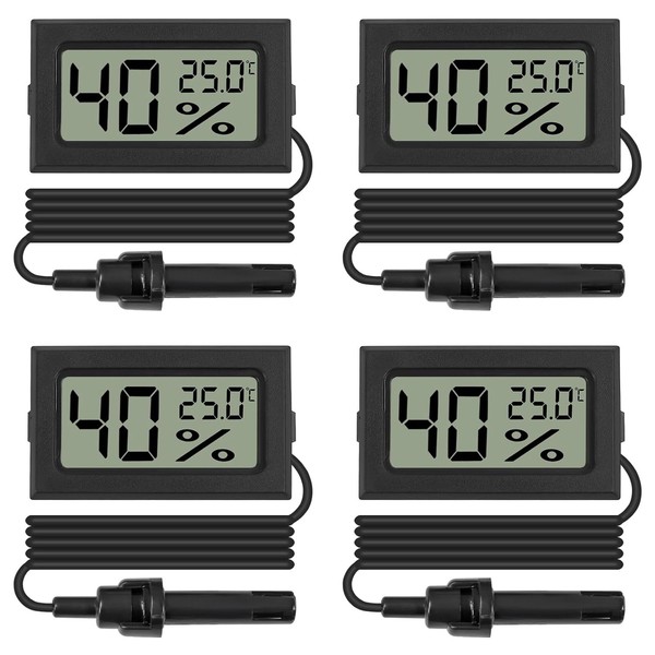 4PCS Mini Digital Thermometer Hygrometer Temperatur Luftfeuchtigkeit Monitor-image