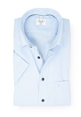 Marvelis Herren Kurzarmhemd Kurzarm Non-Iron Modern Fit,Einfarbig,New Kent