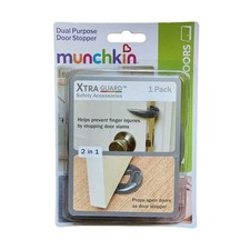 Munchkin Xtra Guard Dual Purpose Door Stopper - 2-in-1 Baby Proofing Safety...