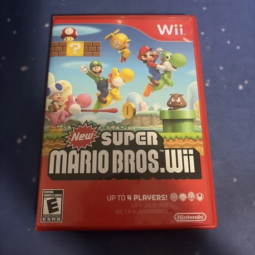 New Super Mario Bros. Wii Nintendo Wii (2009) Complete with Manual CIB
