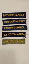 Vintage BLUE & GOLD plus KHAKI & GOLD CUB SCOUT LEADER UNIFORM STRIPS PATCHES