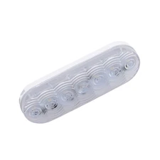 Peterson 821C7 Oval Clear LED Back-Up Light LumenX 6.5" x 2.25" Grommet