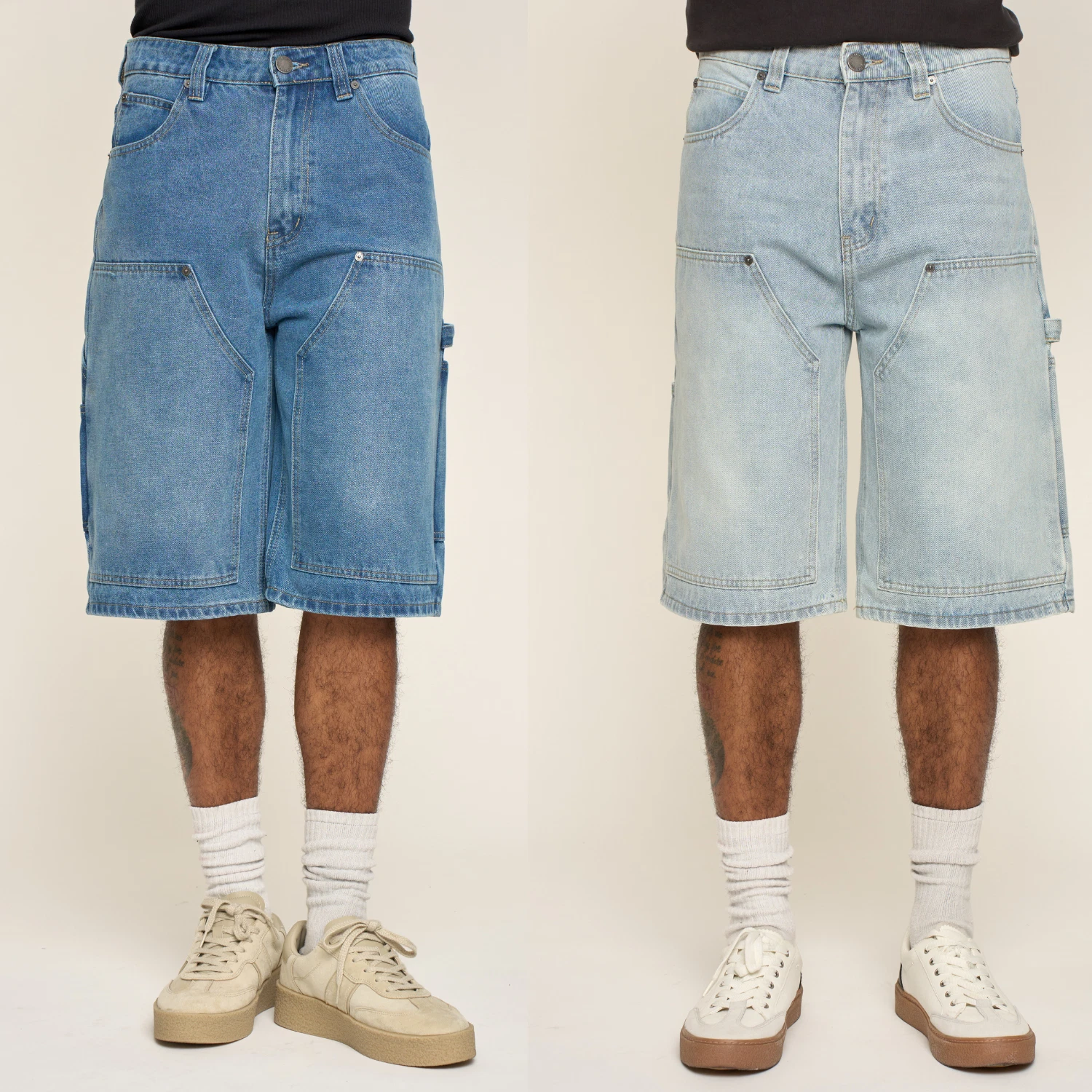Victorious Casual Baggy Fit Carpenter Denim Cotton Shorts DS2119