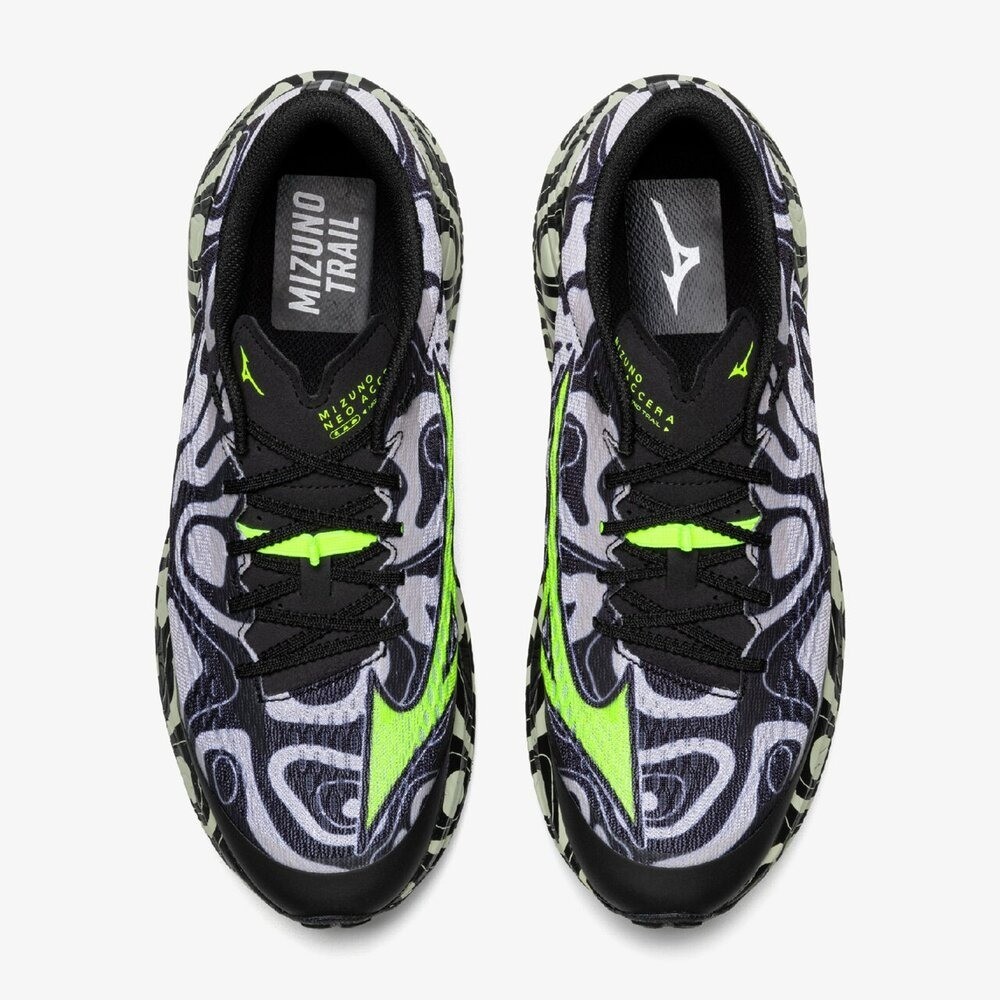 Mizuno Neo Accera Black White Lime J1GJ265001 Trail Running Men