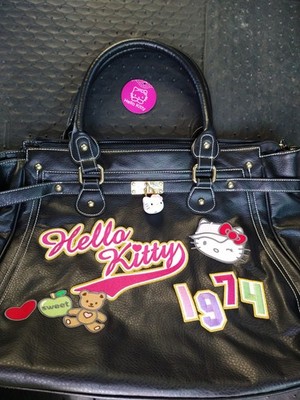 Sanrio Tasche Camomilla Milano Hello Kitty 74. Schultertasche schwarz