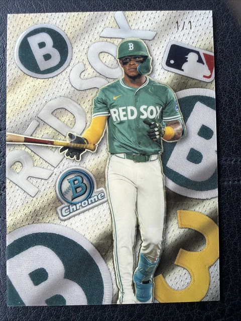 2026 Bowman Chrome Patchwork Ceddanne Rafaela 1/1 SUPERFRACTOR ! Boston Red Sox