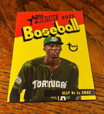 2022 Topps Heritage Minor League #73PC-16 Elly De La Cruz 1973 Topps Pack Cover