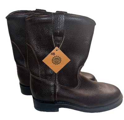 Harley Davidson Mens 7.5M Brown Leather Engineer Boots Style 88421 Made In Mexic