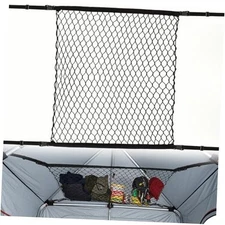 Cargo Net Pocket for ice Fishing Tent, Mesh Suspended Storage Organizer for 