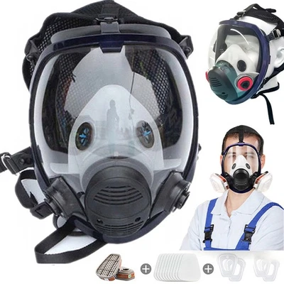 Vollmaske Atemschutzmaske Profi Gasmaske 6800 Lackiermaske mit Filter Atemschutz - Bild 1 von 4