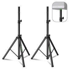 Pair of Speaker Tripod Stands Height Adjustable from 43.7'' to 70.8'' PA DJ P...