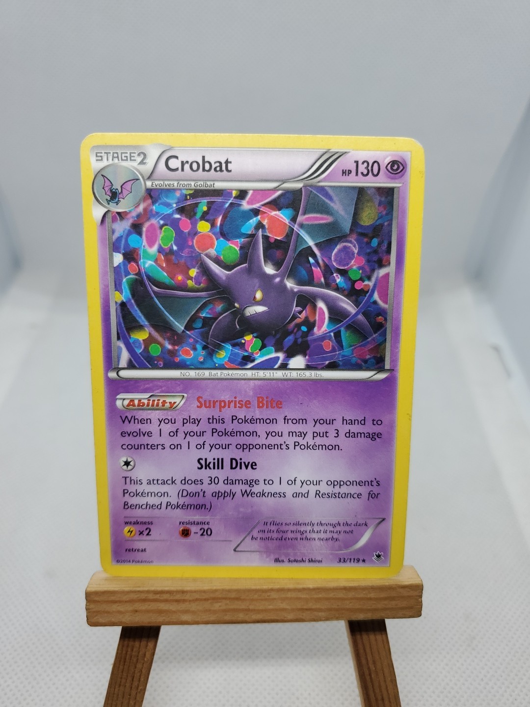 Crobat 33/119 XY  Phantom Forces Regular Pokemon Trading Card