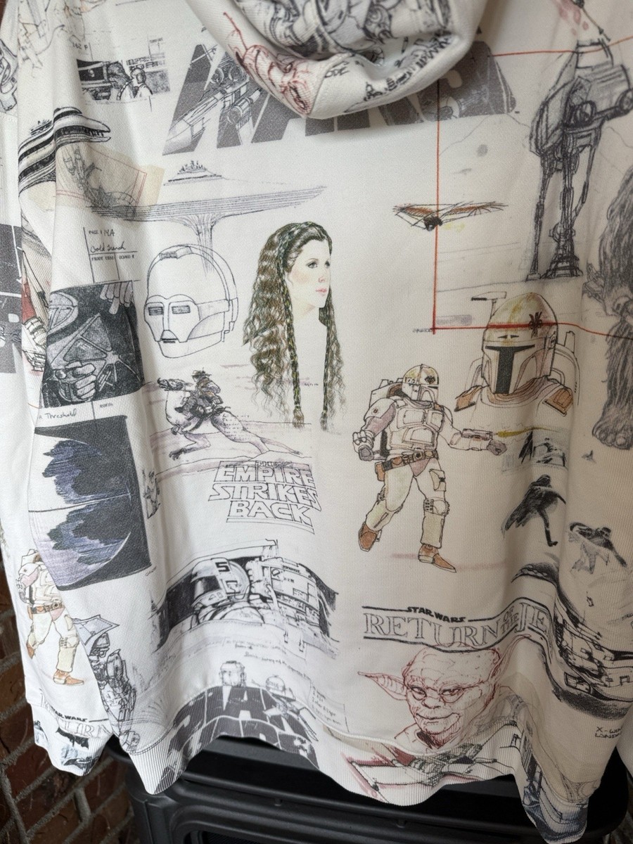 Kith Star Wars Box Logo Sketches Hoodie December 2021 Collection