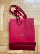 OMEGA Uhren, Tragetasche mit Geschenkband, neu, original, unbenutzt