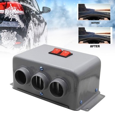12V Kompakte Autoheizung 3 Loch 600W-800W Winter Schnell Heizung Wärmer Frost