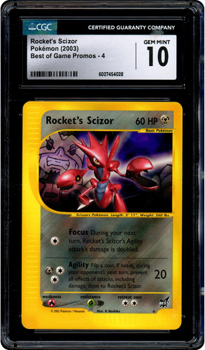 Rocket's Scizor graded CGC 10 for sale on eBay