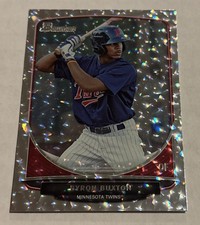 2013 Bowman  Byron Buxton Silver Ice 1st Card BP1 Rookie- RC- MN TWINS- 🔥🔥