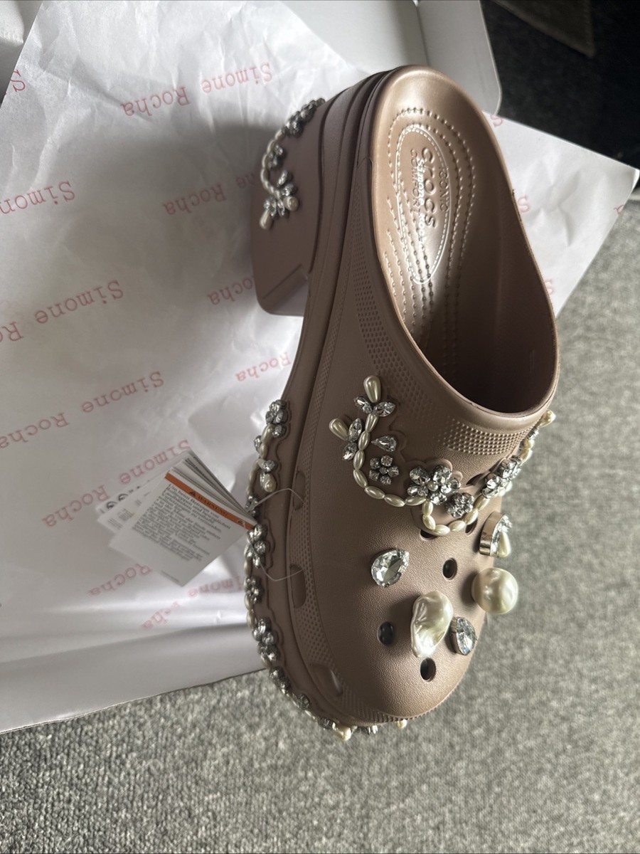 Simone Rocha X Crocs Siren Latte M12 New In Box Ukm9/w12. Eur 43